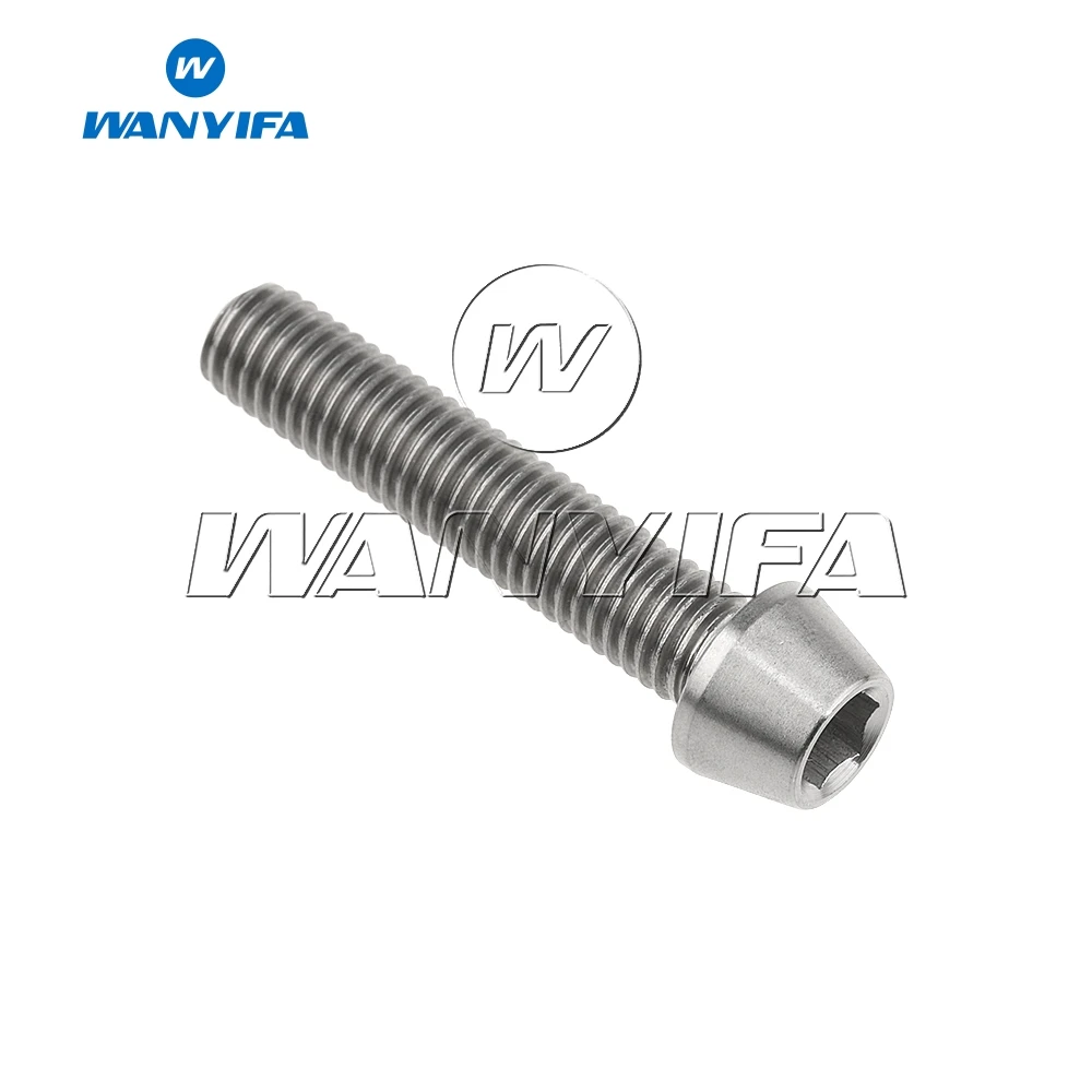 Титановый &quotWanyifa&quot Болт M8x40mm шестигранный ключ полная резьба Винт для