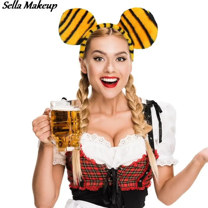 

2022 Cartoon Tiger Ears Hair Band Sexy Hair Hoop Headband Lovely Hairband Cosplay Party Supplies Hair Accessories Headwear