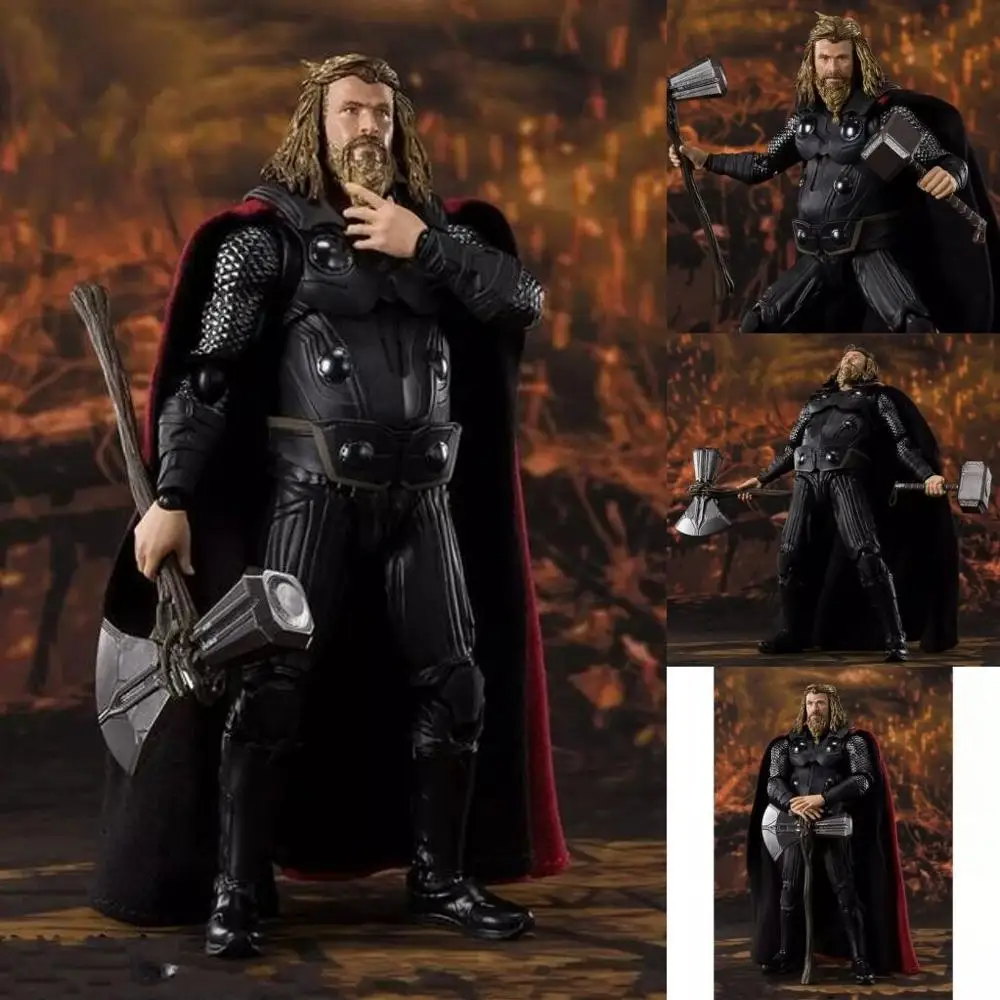 Endgame SHF фигурка Тора Бесконечная война 4 Marvel Hero Thor экшн Коллекционная Фигурка