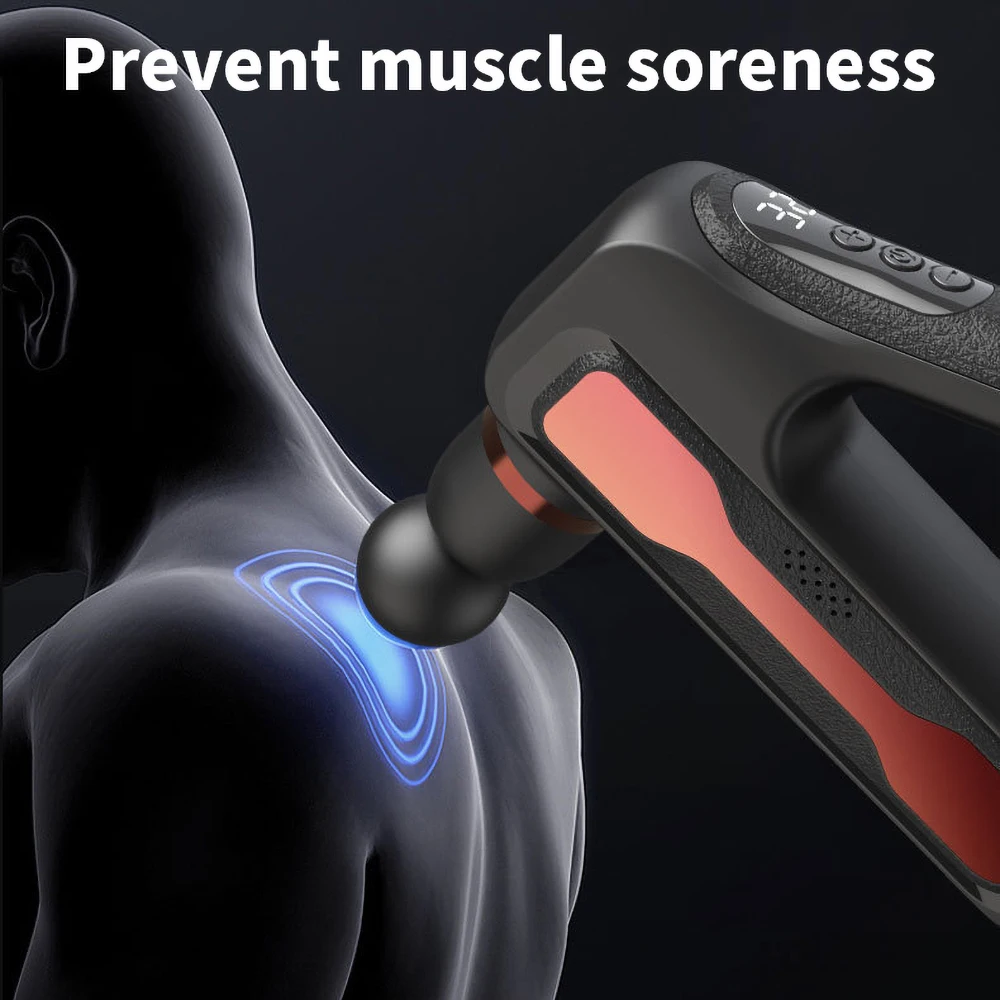 

Profession Electric Fascia Gun 7.4V Relief The Pain Relax Muscles Deep Massage Fitness Equipment Physiotherapy Neck Body 1800mAh