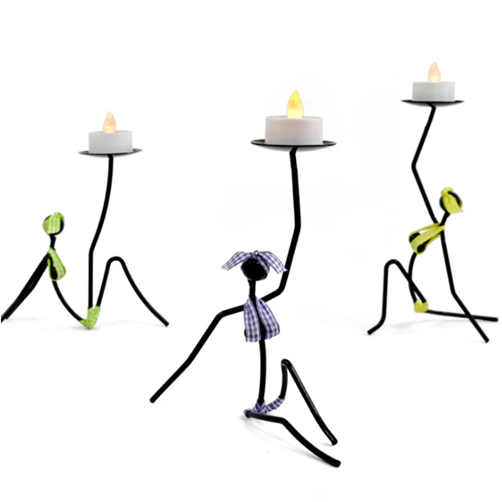 Скандинавские металлические светодиодные свечи украшения поделки для девочек