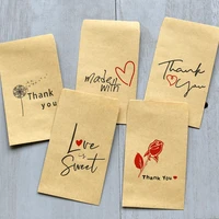 25pcs mini kraft paper bags for gifts unicorn thank you gift bag mermaid wedding party favors llama paper candy dragee gift box