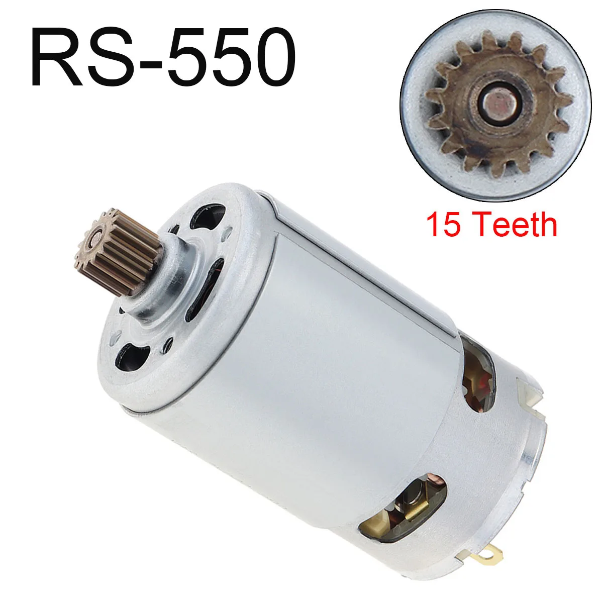 

Высокоскоростной электродвигатель постоянного тока RS550 с 15 зубцами, RS 550, литиевый микромотор для аккумуляторной дрели, электрической пилы, шуруповерта, 12 В, 16,8 в, 18 в, 21 в, 25 в
