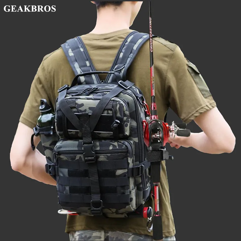 Рюкзак для рыбалки водонепроницаемый с отделением пластиковых карт цвета на