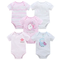 2021 5pcs summer new baby girl bodysuits cute cartoon newborn baby boy jumpsuit overall christmas infant girl bebe coverall
