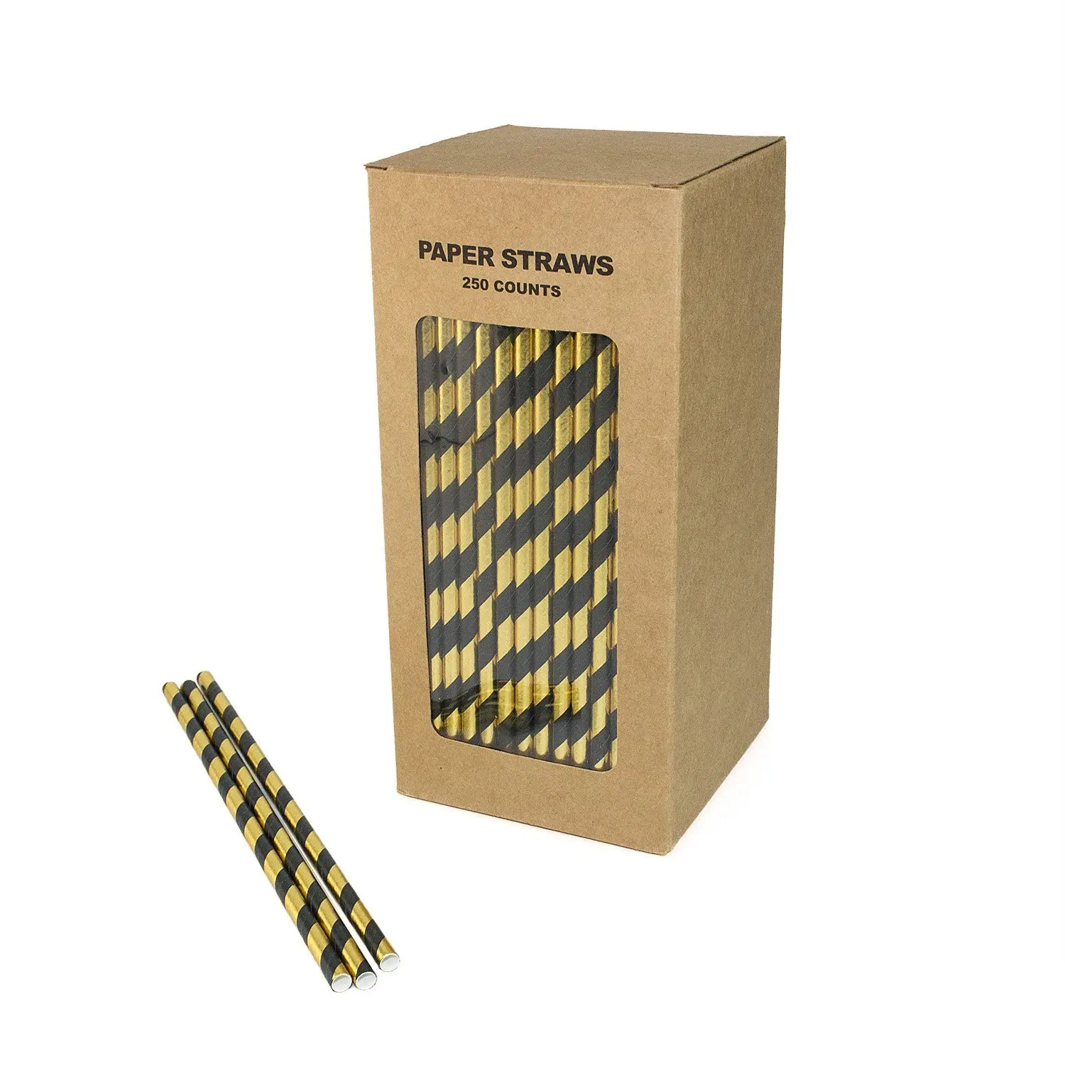250 шт./упак. полосатый Бумага питьевые соломки вечерние decoraiton одноразовая