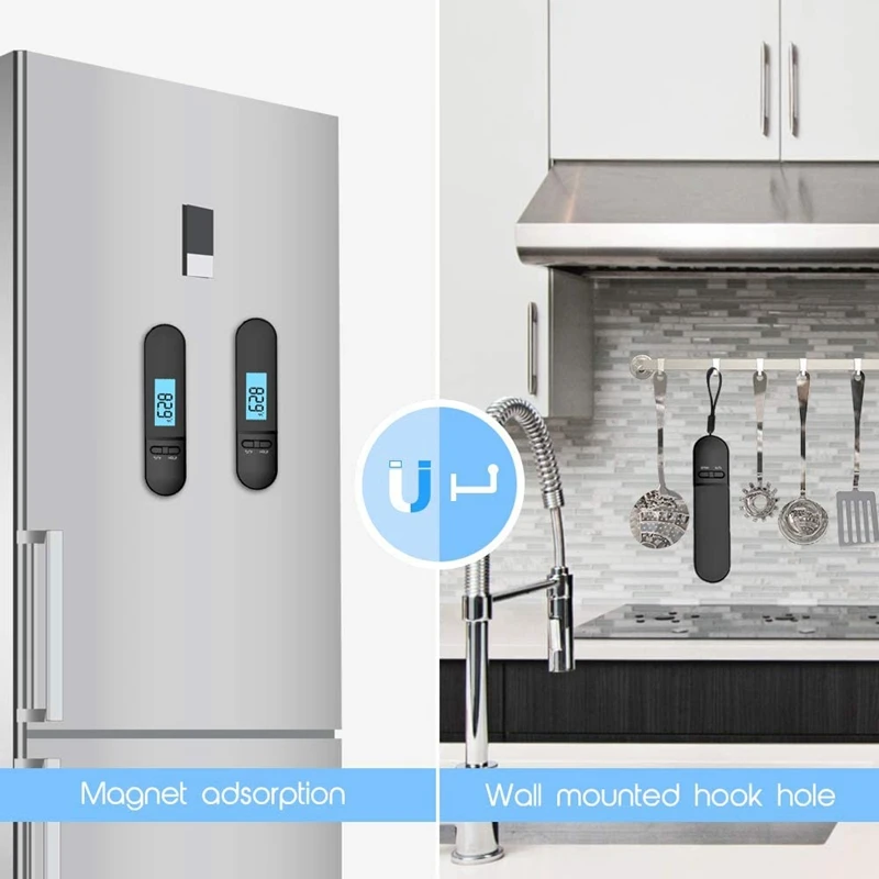 

2 Pcs Meat Thermometer,Instant Read BBQ Thermometer,Waterproof Food Thermometer,for Cooking,Outdoor Grilling