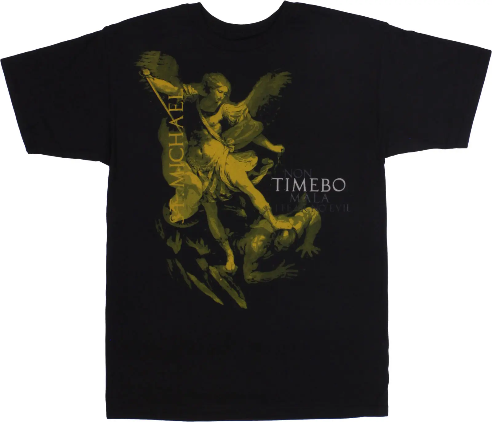 Мужская футболка в стиле милитари с изображением святого Майкла арчанеля