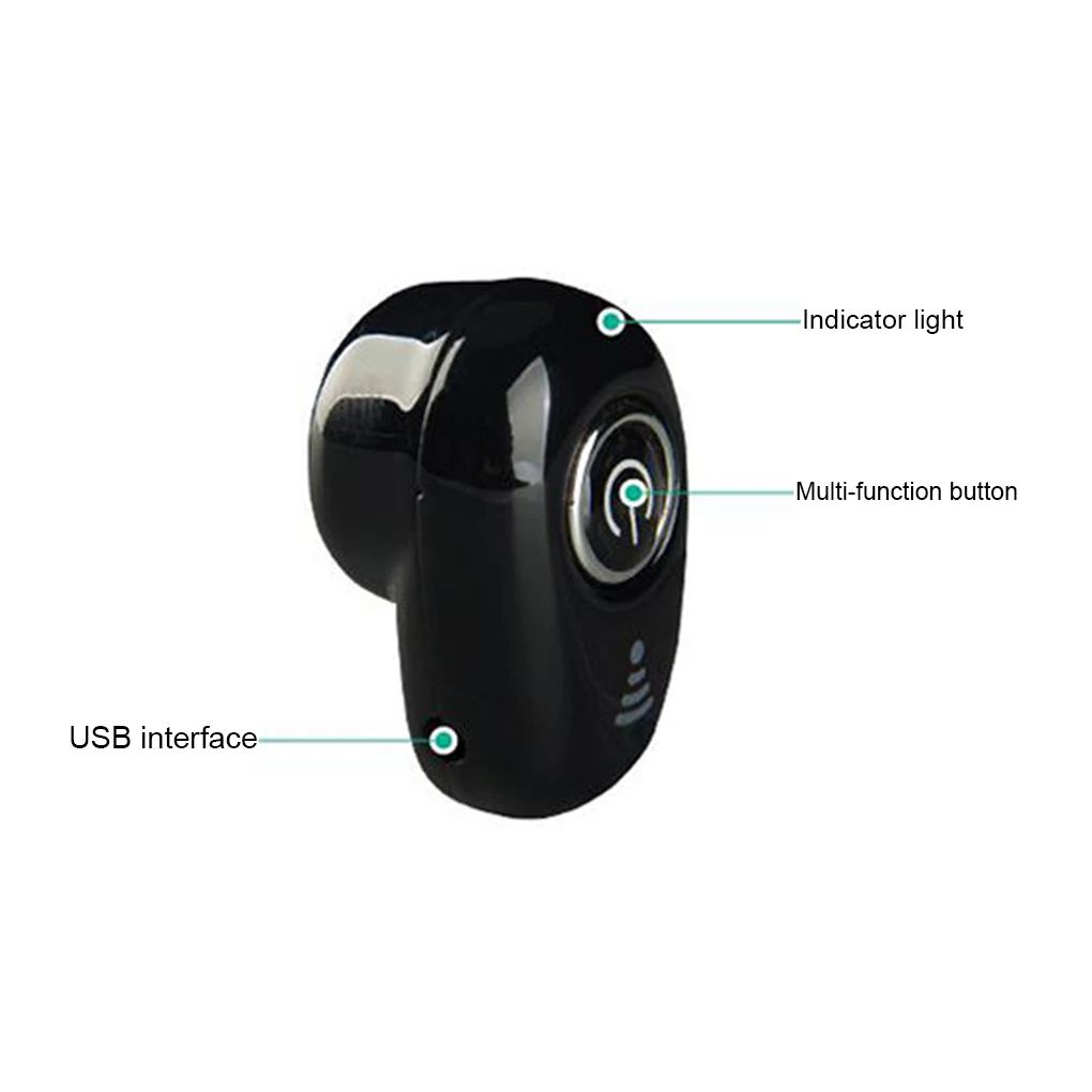 Беспроводные Bluetooth-наушники S650 Mini спортивные наушники-вкладыши с микрофоном