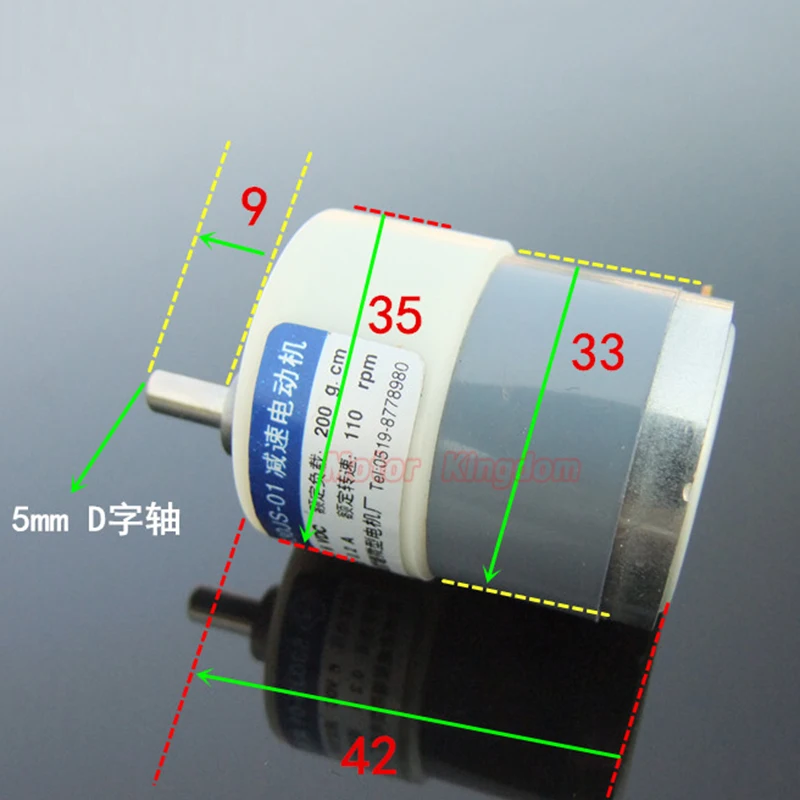 Микро 530 мотор редуктор DC 5V 6V 110RPM медленное снижение скорости двигателя для