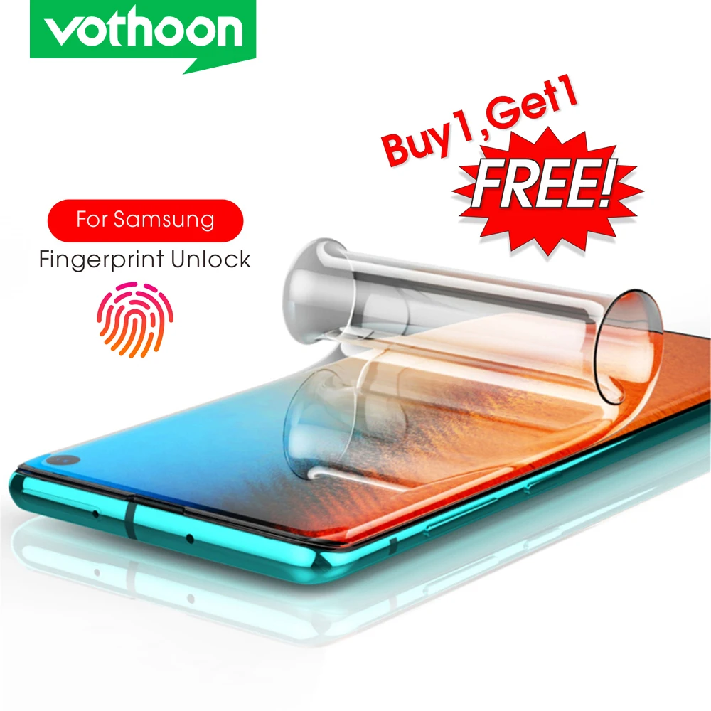 

Vothoon Screen Protector For Samsung Galaxy S10e S10 Plus S7 S8 S9 Plus Note 8 9 10 Plus Full glue Screen Protective Film