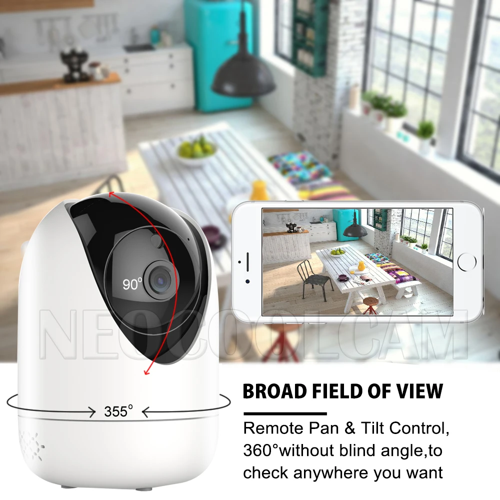 3MP Ai Отслеживание Wi Fi IP Камера Беспроводной CCTV видеонаблюдения ИК Ночное видение