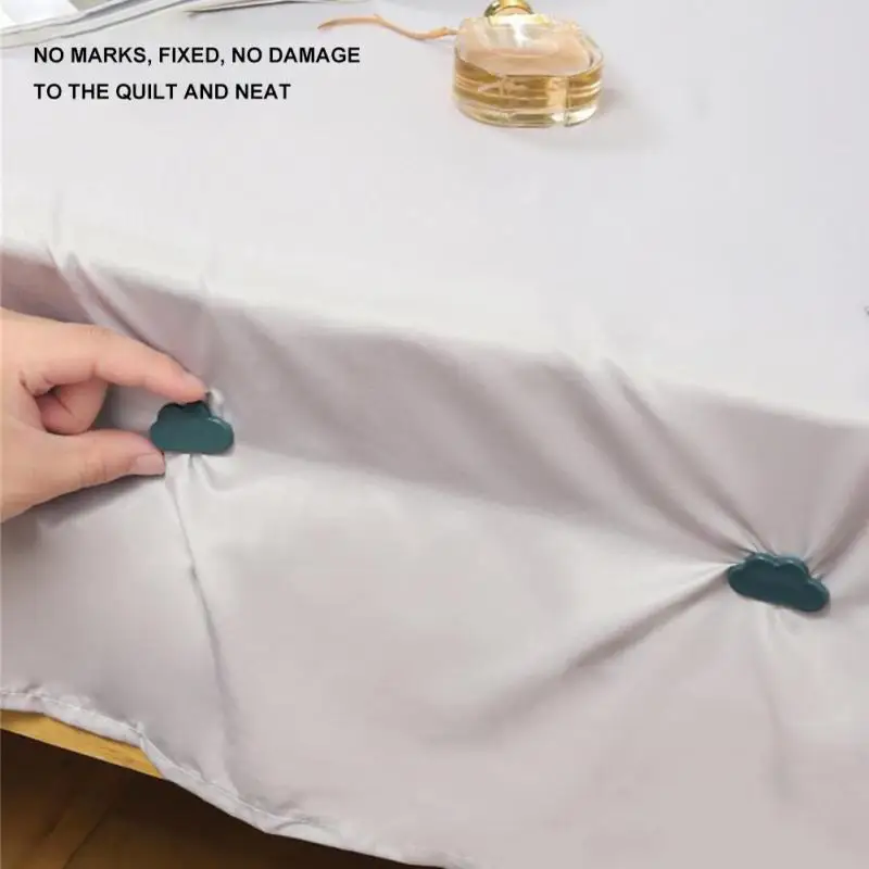 

4 шт. держатели для одеял в форме облака, без иглы, без следов, зажим для одеяла, нескользящий зажим для одеяла, бытовая Регулируемая пряжка