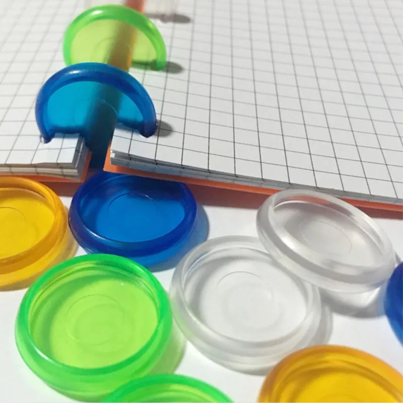 Прозрачный пластиковый блокнот с грибами 100 шт. дисковая переплетка для