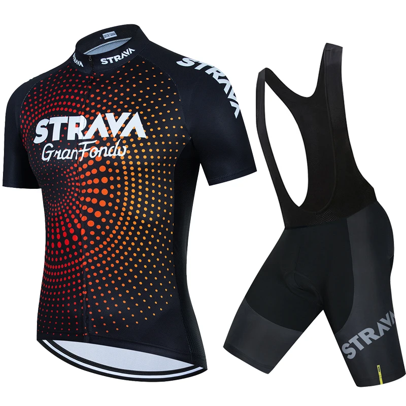 

STRAVA 2022 Cycling Set Bike uniform Summer Cycling Jersey Set Road Bicycle Jerseys MTB Bicycle Wear Breathable Cycling Clothing