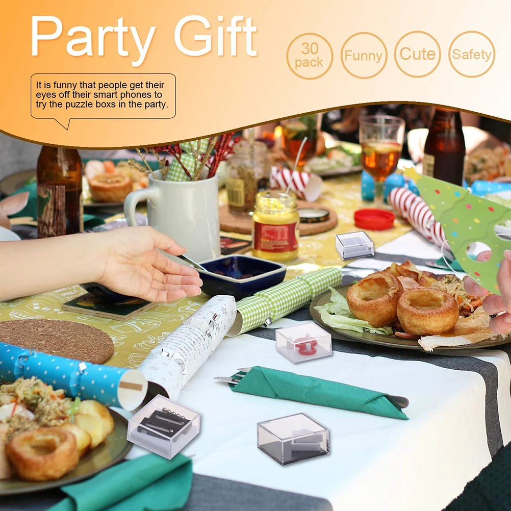 30 шт. игровой лабиринт головоломка коробка игрушки со стальным шариком обучающий