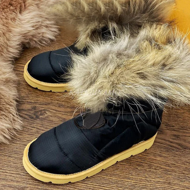 

Winter Hot Sale Women Snow Boots Warm Snow Down Lace Up Round Toe Brand Luxury Platform Fashion Ladies Short Ankle Boots Shoes