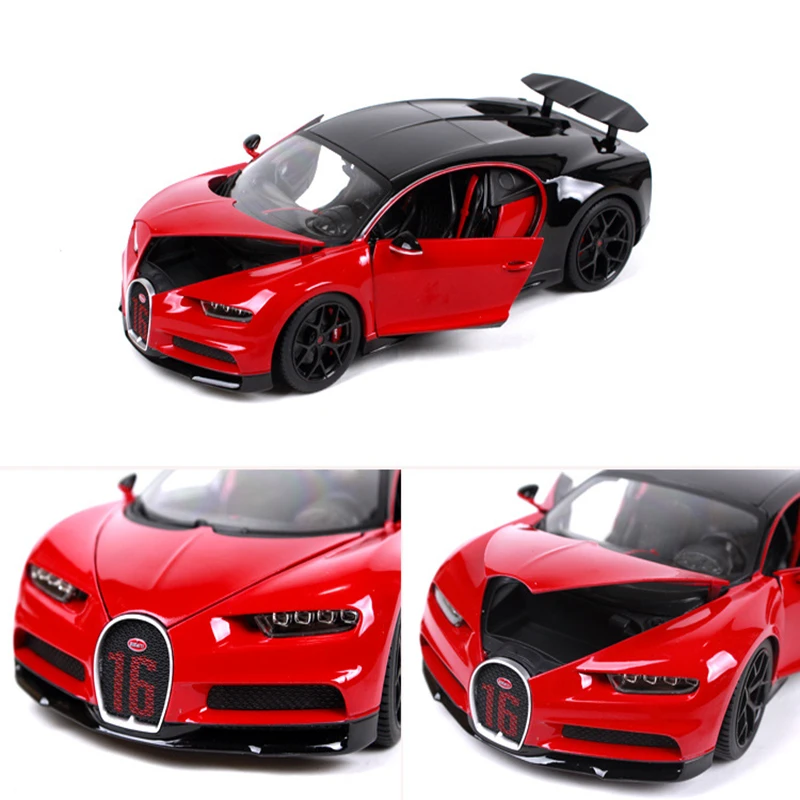 Модель автомобиля Huilong 1:18 Bugatti из сплава для украшения игрушки взрослых