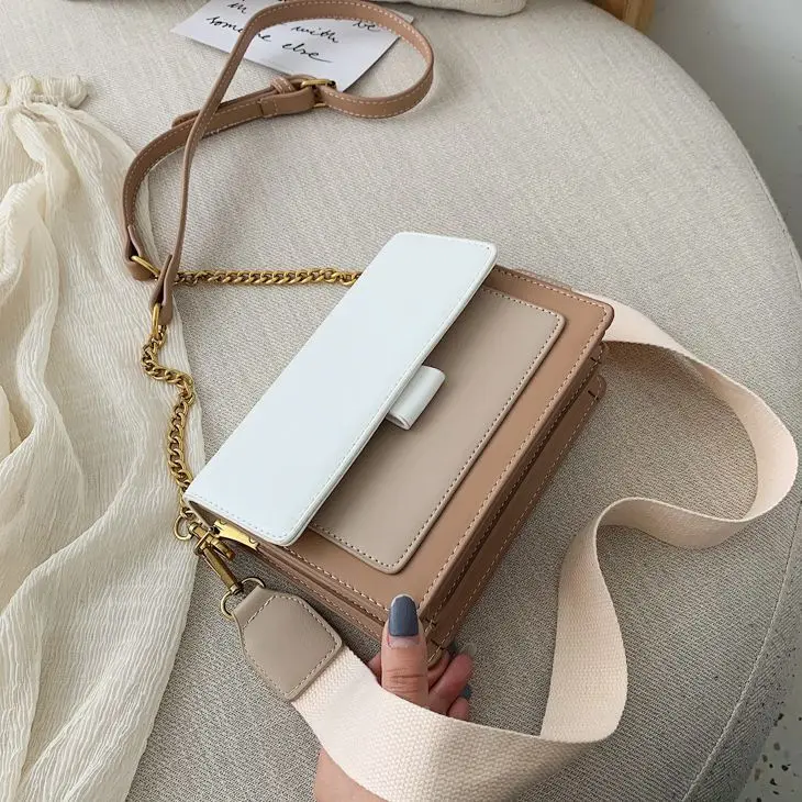 

2021Pack Online Red Texture Broadband Small Fresh Handbag New Versatile Crossbar Summer Foreign Style Bag Women Ins Chain