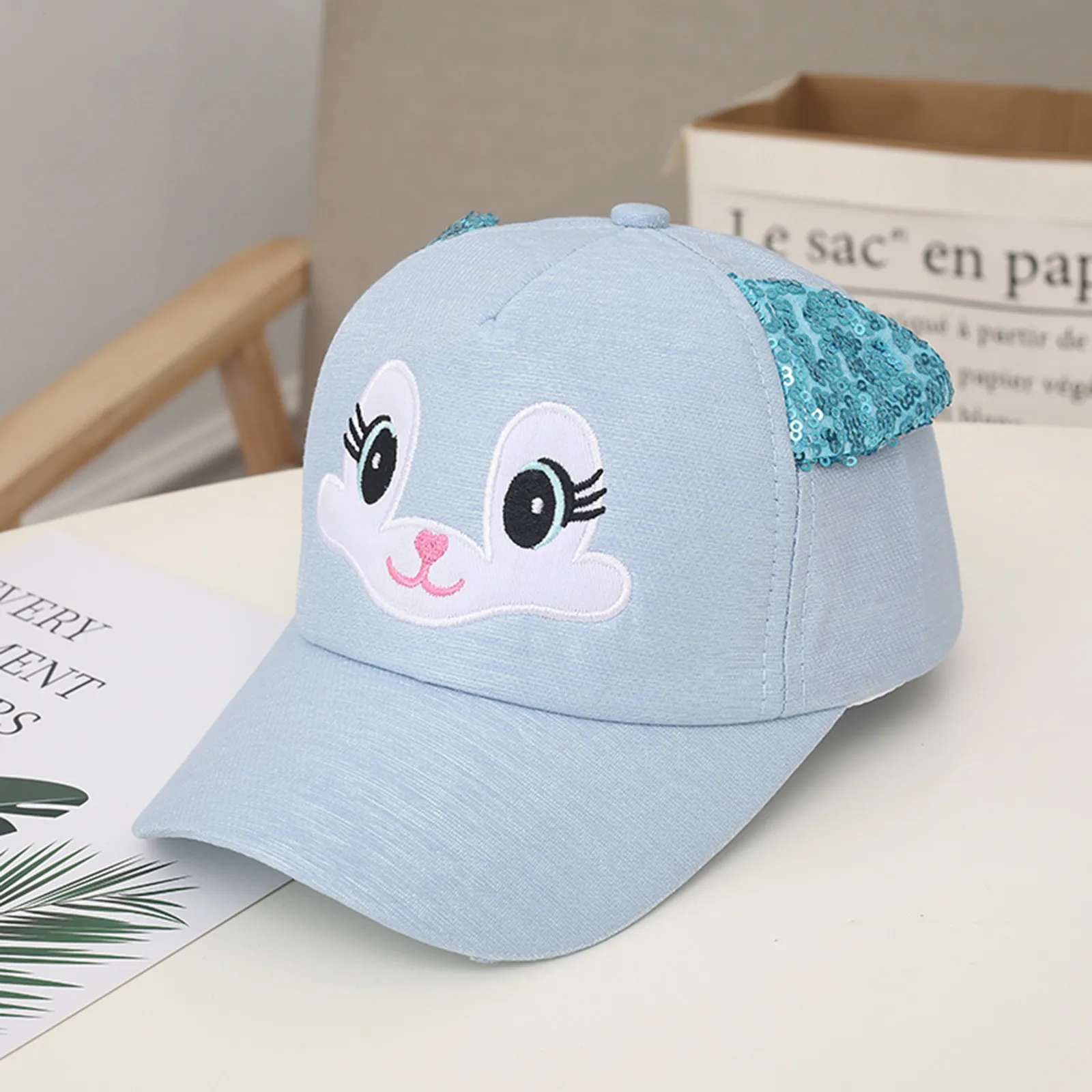 

Children'S Hat Sun Protection Baby Boy Girls Hats Soft Bunny Cartoon Sunhat Eaves Baseball Cap Sun Hat Beret Super Low Price