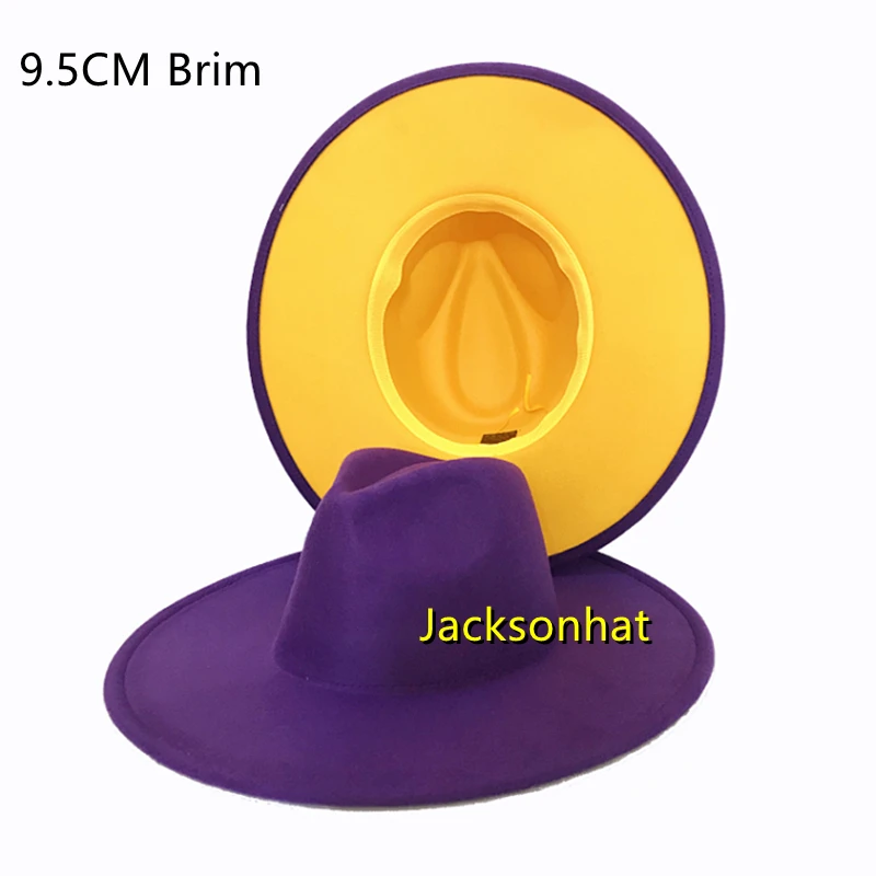 Шляпа Федора с широкими полями женская серая красная шляпа персиковым сердечком