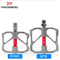 promend bicycle pedals mountain road bike pedals non slip ultra light aluminum alloy 3 bearing cycling pedal mtb accessories