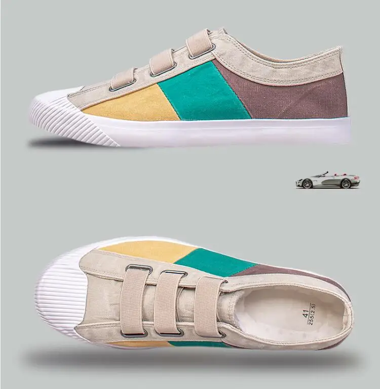 Мужские парусиновые туфли дышащие кроссовки лоферы повседневная обувь с пряжкой