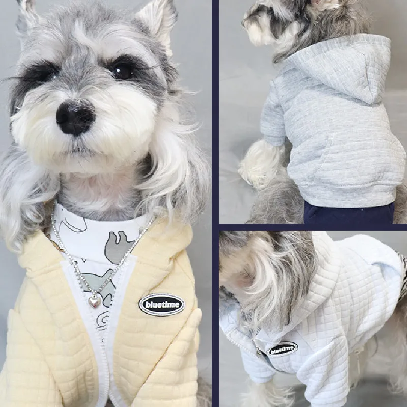 

Dog Hoodies Cardigan Winter Pet Clothes Sportswear Cat Puppy Coat Jacket Yorkie Pomeranian Poodle Bichon Schnauzer Pug Clothing