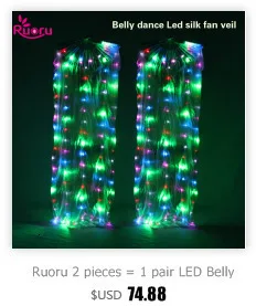 Ruoru 16 шт. = 8 пар мяч для танца живота RGB светящийся светодиодный POI брошенные шары для танца живота ручной реквизит аксессуары для сцены