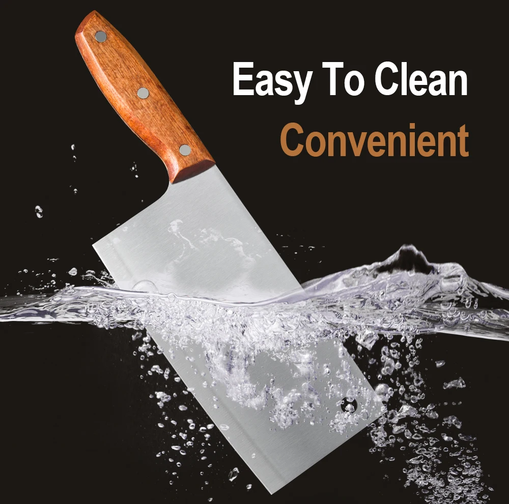 Нож XYj из нержавеющей стали в китайском стиле 8 дюймов острое лезвие деревянная