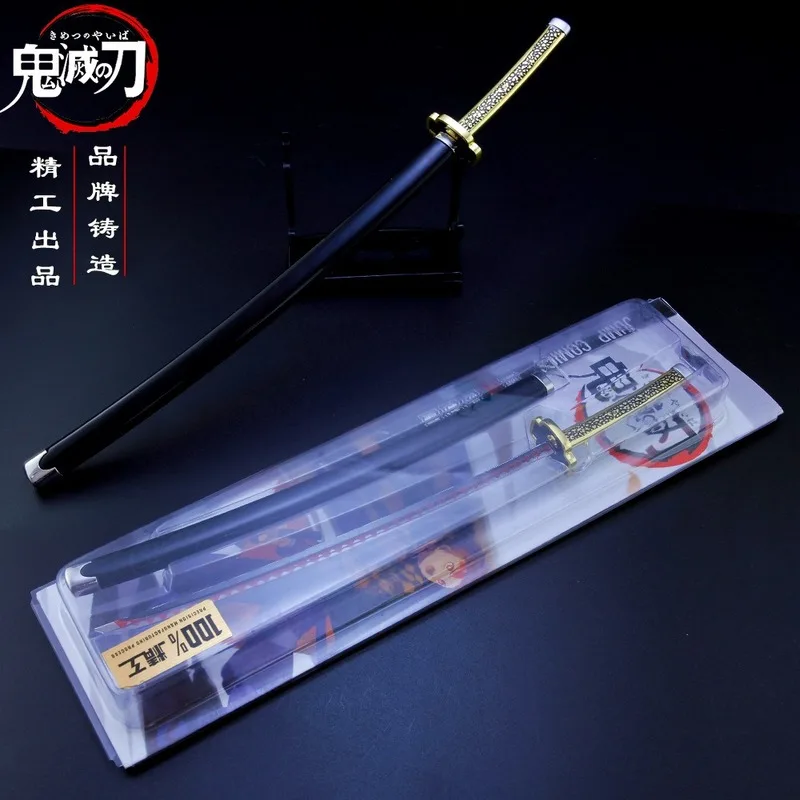 255 мм аниме рассекающий демонов реквизит для косплея Kimetsu No Yaiba Kamado Tanjirou Катана