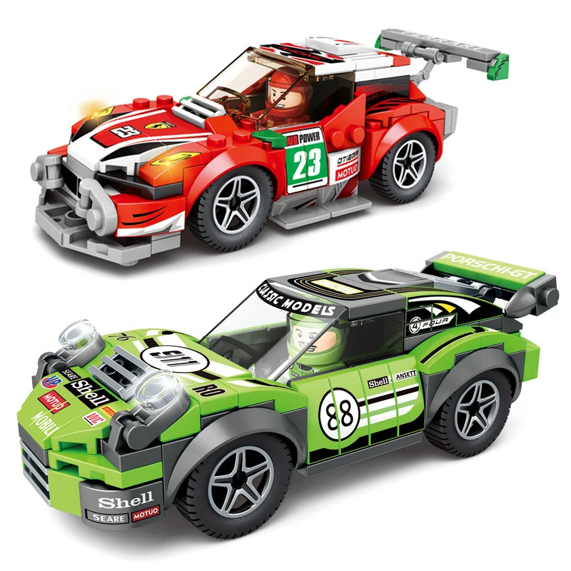 

Technic serise Ferrared Mclaren Famous Supercar Speed Champions Race Racing Car Sports Building Blocks Moc Bricks Sets Kit Model