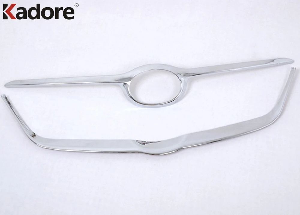 

Передняя решетка гриля, крышка, отделка для Toyota Corolla 2007 2008 2009 2010 ABS, хромированная Декоративная полоса с логотипом, автомобильные аксессуары