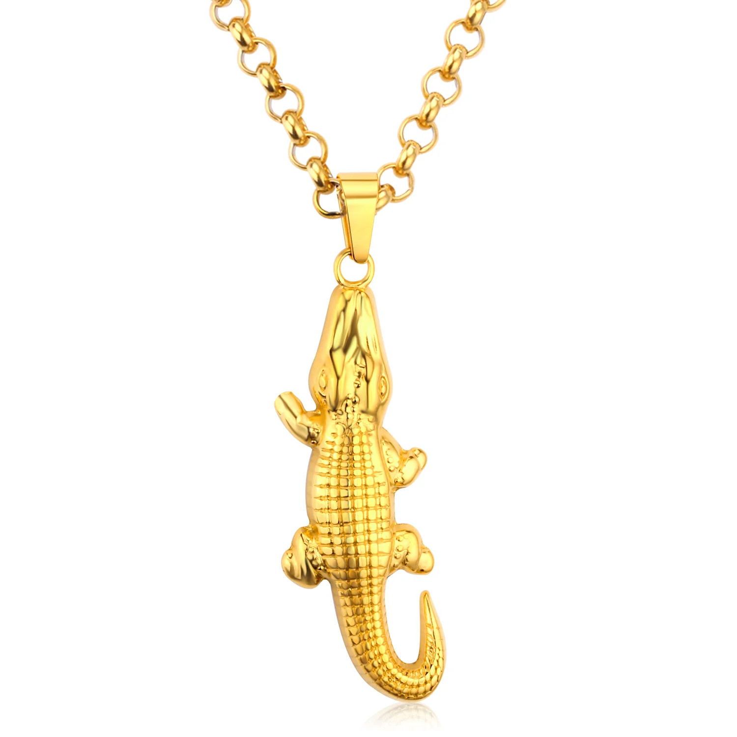 Цепь LUXUKISSKIDS из нержавеющей стали 316L для мужчин ожерелье с животными ювелирные