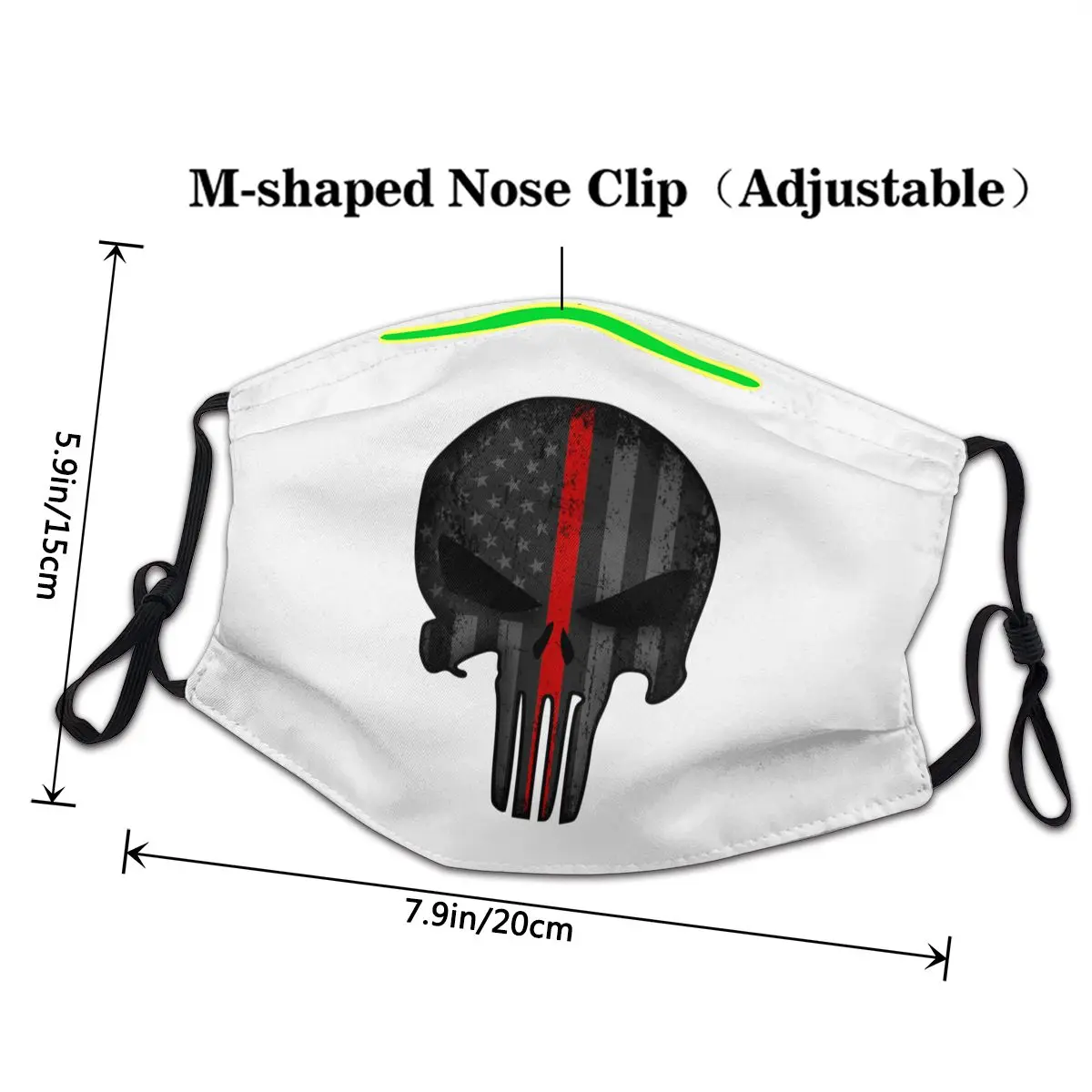 3d печать череп каратель Pm 2 5 фильтр рот Пена Маска для женщин/мужчин Каратель