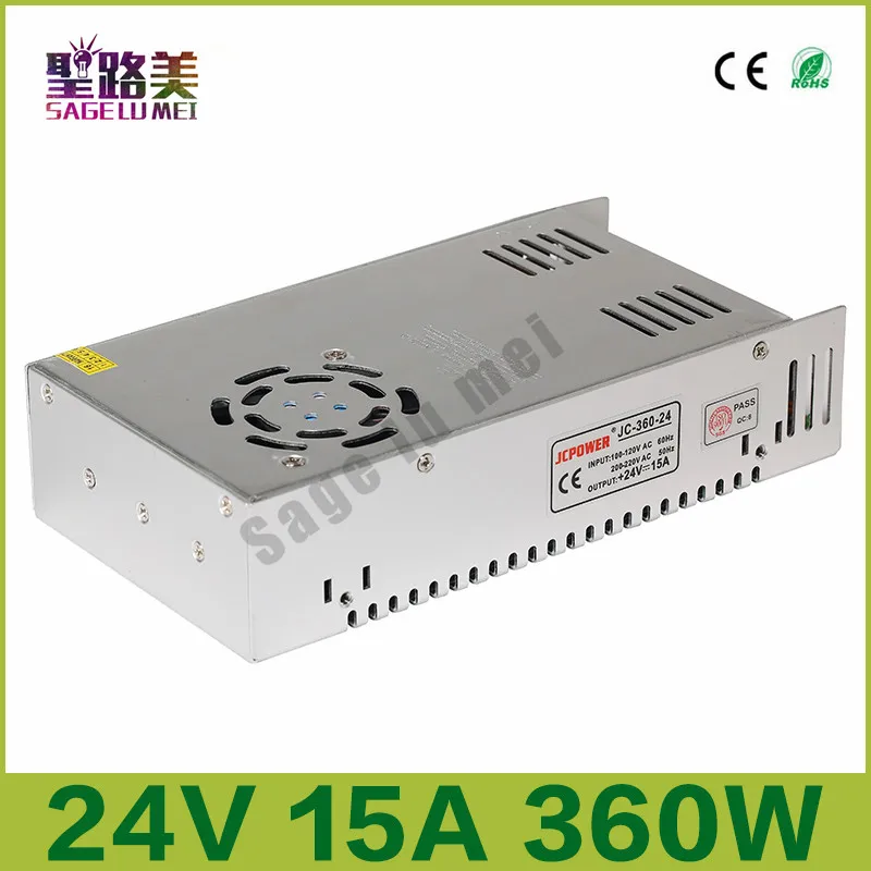 Универсальный Регулируемый светодиодный трансформатор AC110V 220V к DC24V 1A 2A 3A 5A 10A 15A 20A