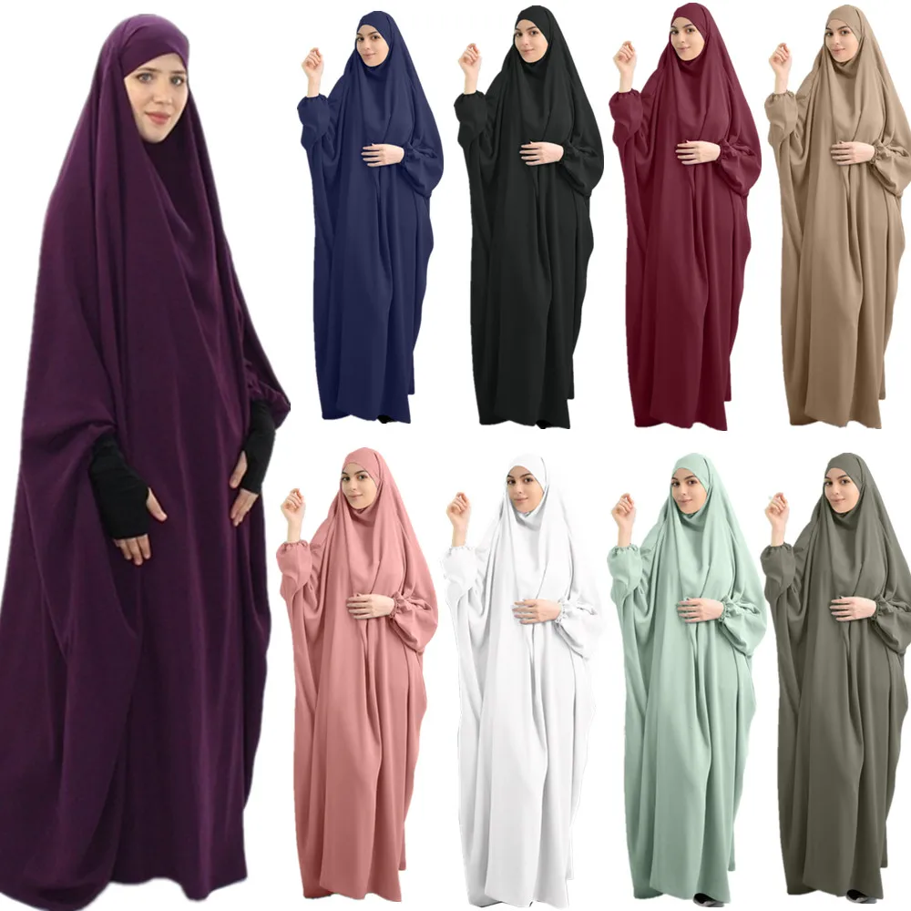 Мусульманское цельнокроеное Молитвенное платье хиджаб Абая химар цзилбаб верхний кафтан