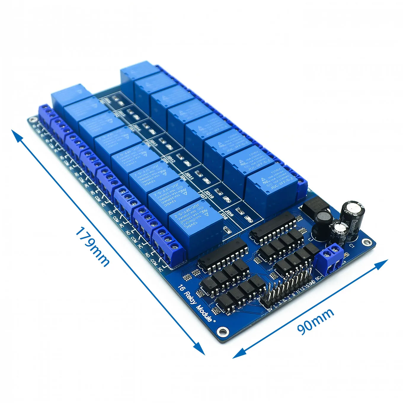 1PCS 5V 12V 16 Channel Relay Module for arduino ARM PIC AVR DSP Electronic Plate Belt optocoupler isolation | Электронные