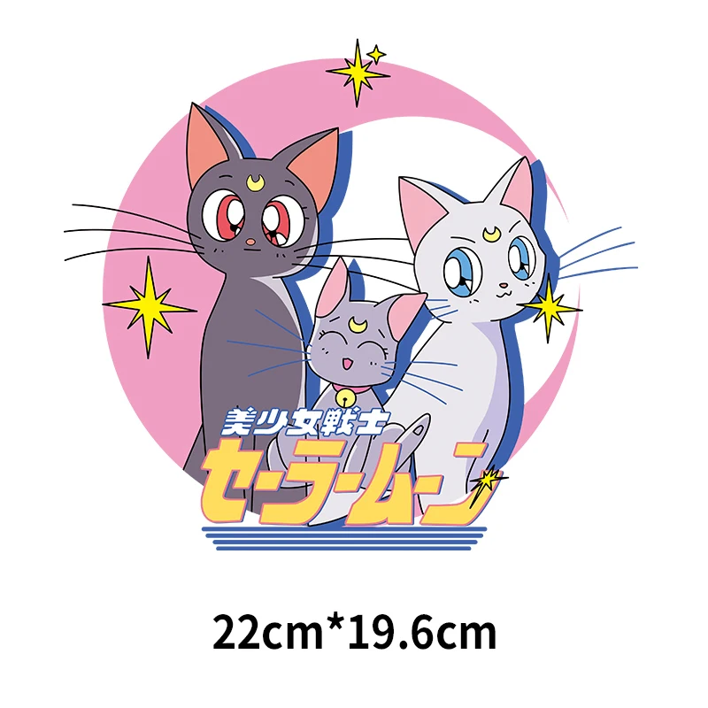 Мультяшная аниме девушка периферийная одежда футболка печать плавкий патч