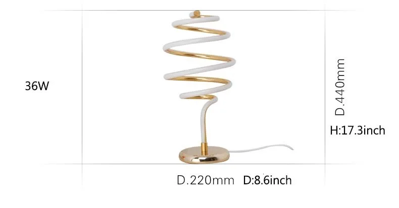 36W Modern Japanese Line Around LED Desk Lamps for Bedroom Living Room Wedding Art Decor Bedside Table Lamp Light Fixtures Gold | Лампы и