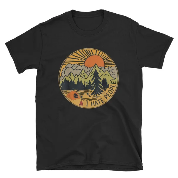 

Love Camping I Hate People T-Shirt Funny Camping T-Shirt