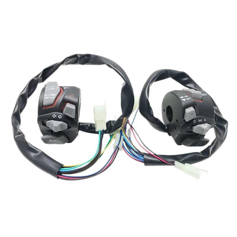 

Waterproof Electric Bike Handlebar Switch for N1S/N1/U1/U+ Motorcycle 7/8Inch Headlight Turn Cable Horn