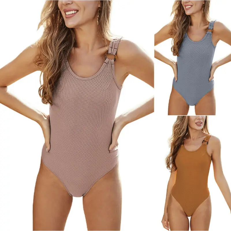 

Цельный купальный костюм, женский простой облегающий боди, летняя пляжная одежда, купальник, купальный костюм, женский купальник