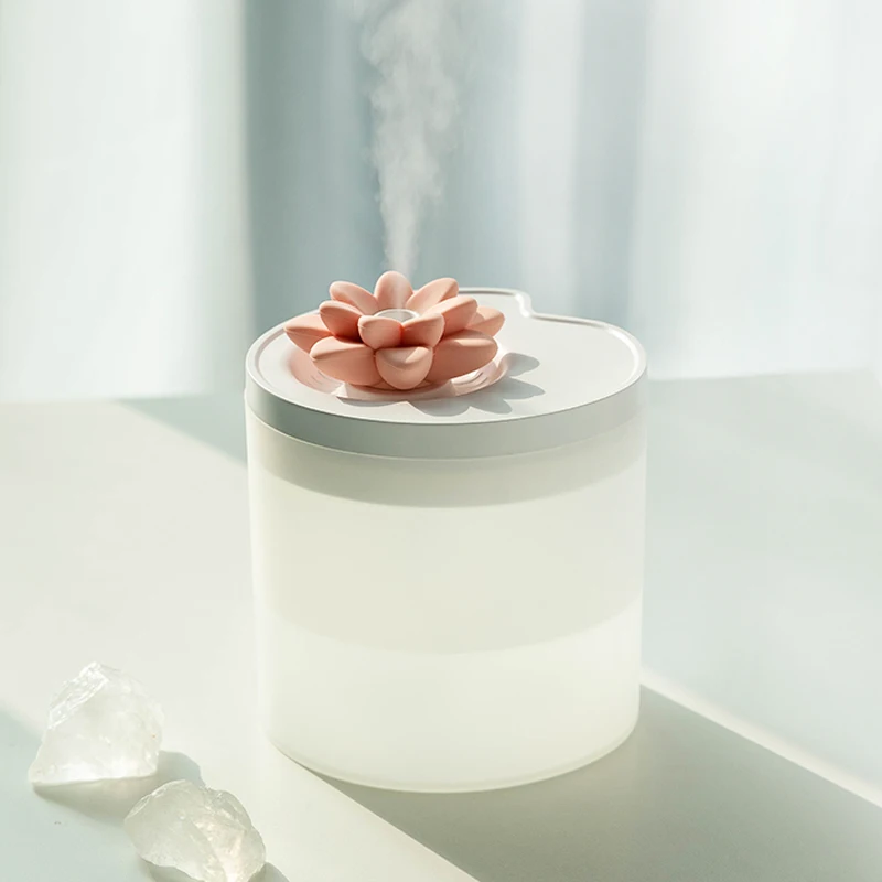 

800ml Large Capacity Humidifier USB Ultrasonic Lotus Humidifier Aroma Diffuser Cool Mist Maker Air Umidificador for Home Office