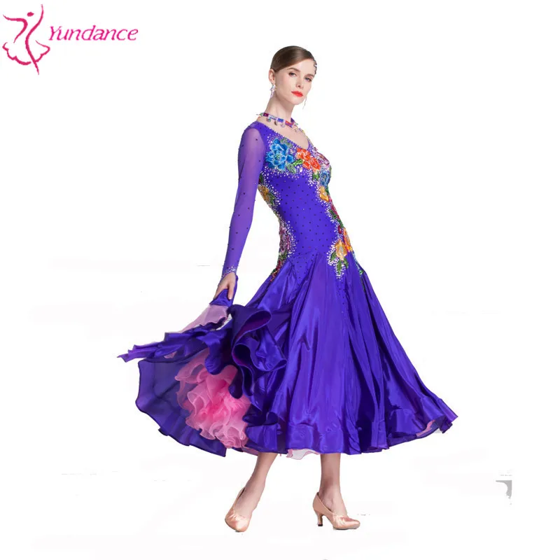 B-18213 Ballroom Dance Dress Patterns, Top Design Long Ballroom Dancing Dress Adult Shop Girl Ballroom Dress For Children