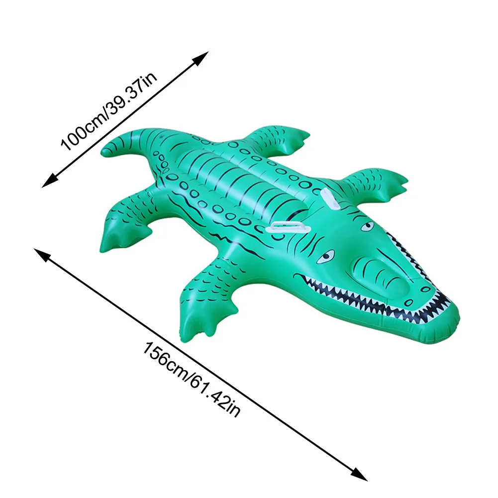 

Inflatable Crocodile Pool Float Ride-on Pool Float Pvc Swimming Pool Floating Bed Sea Mattress For Party For Boys Girls
