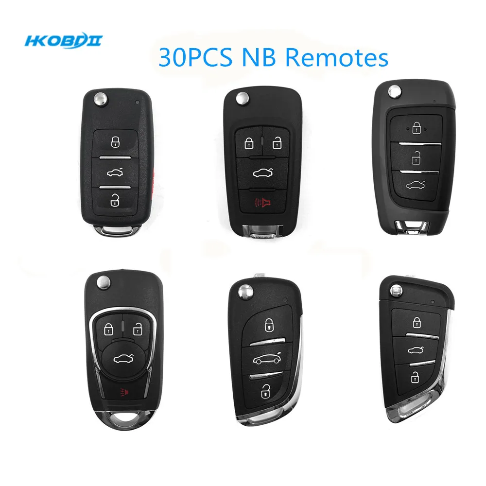 HKOBDII KEYDIY 30 шт. серии NB пульты NB08 3 + 1/NB11/NB18/NB22 1/NB25/NB29 для KD X2/KD900 URG200 пульт