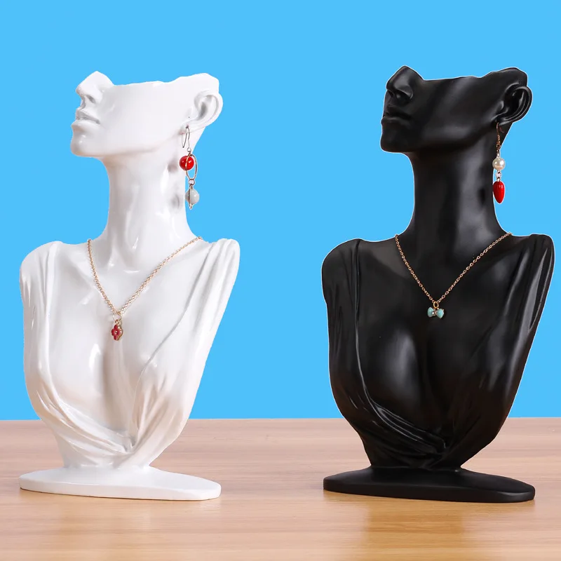 

Ожерелье, серьги, дисплей, бюст, цепочка, держатель ювелирных изделий, манекен для женщин, Личное использование, стабильный, простой в использовании, подарок