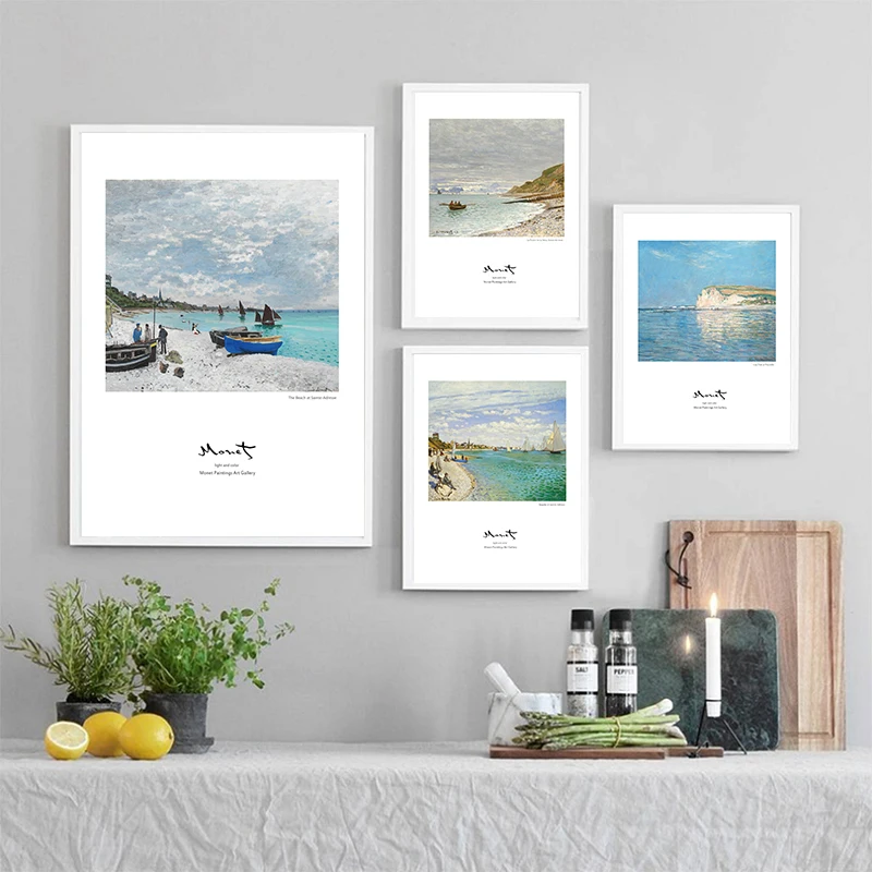 Скандинавский тропический декор морской пляж холст постер пейзаж скандинавский