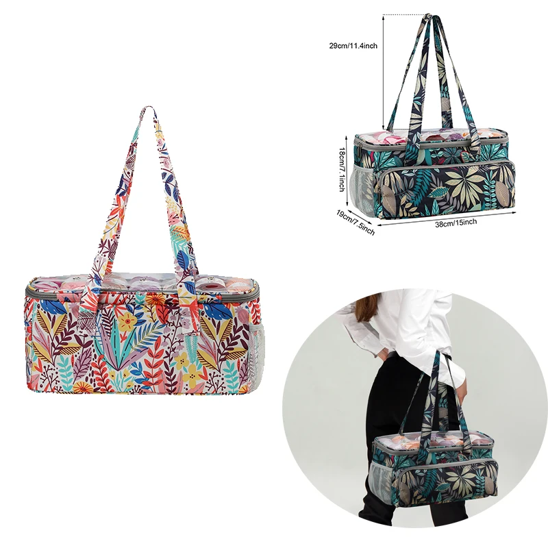 

Embroidery Thread Storage Bag Crochet Hooks Organizer Sewing Thread Yarn Holder Knitting Organization Crochet Hooks Sewing Tools